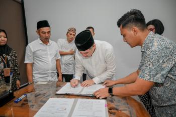 Komitmen Wujudkan Masyarakat Pesawaran yang Harmonis dan Kondusif, Bupati Teken Penandatanganan Nota Kesepahaman Bersama Forkopimda